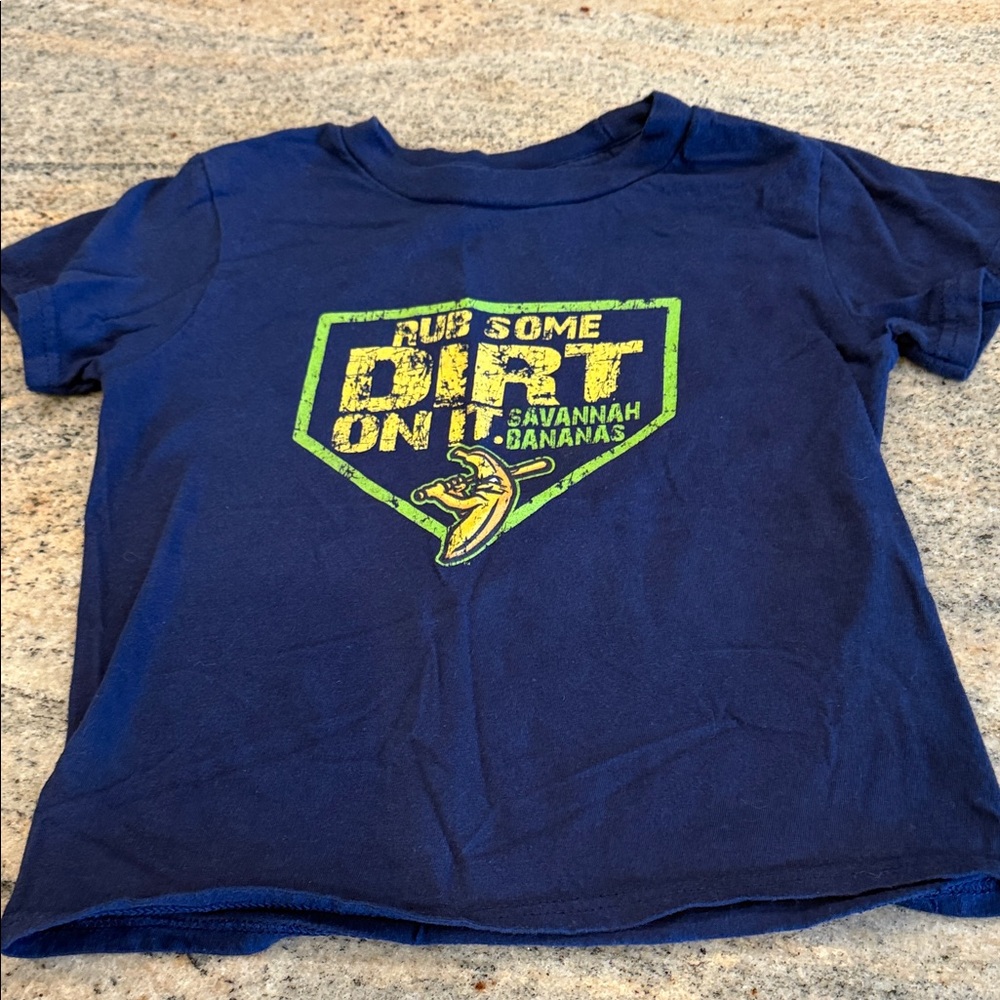 Savannah Bandana Baseball Gildan Kids Navy Blue T-Shirt